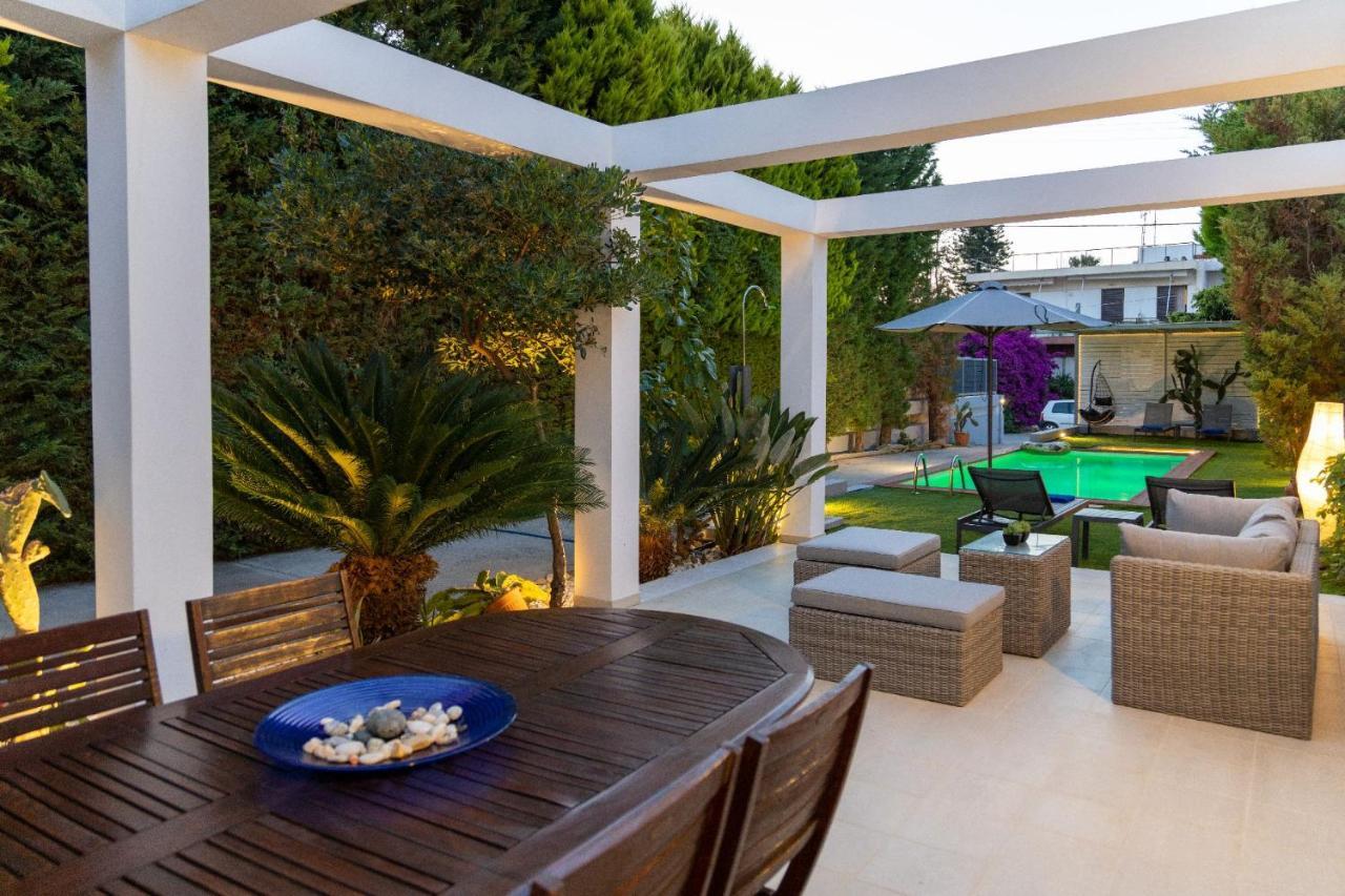 Luxury Hestia Grey With Private Pool Rethymno